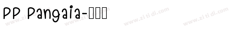 PP Pangaia字体转换